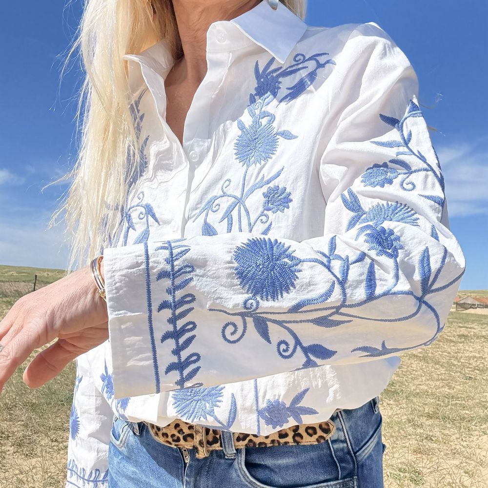 Blouse Bohème Romantique Femme – Coton blanc Brodé | Esprit Chic et Décontracté – Image 4