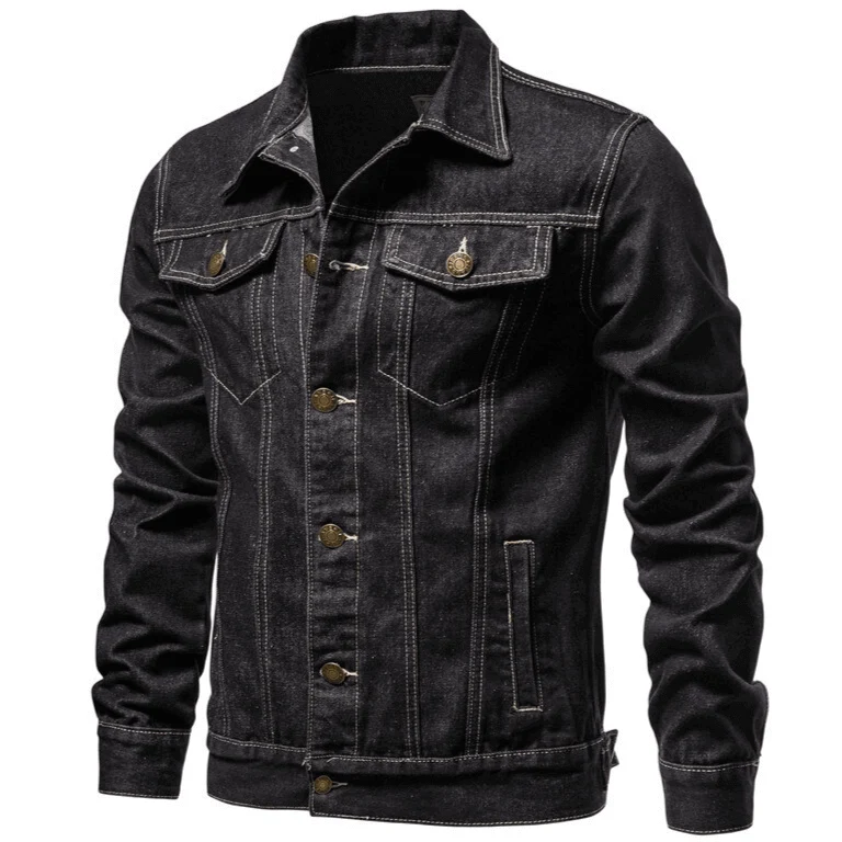 Veste Western en Jean Noir – Image 2