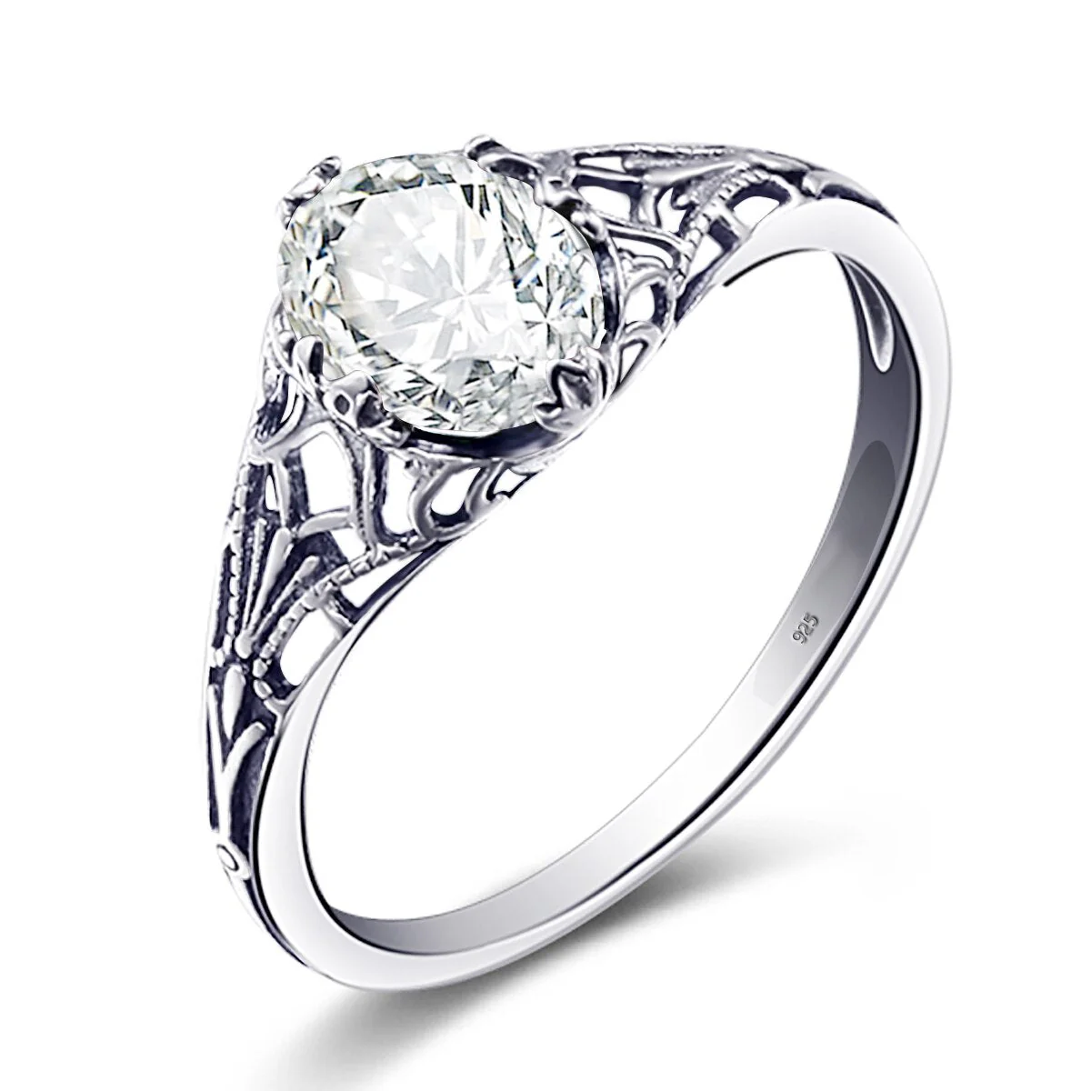 Bague Argent Pierre Vintage – Image 2