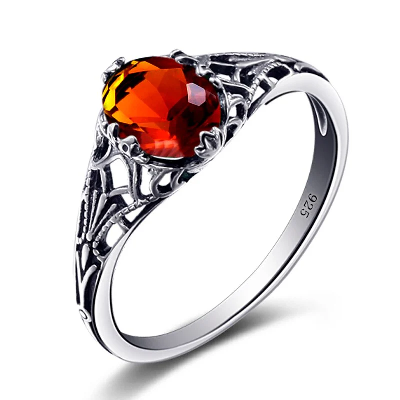 Bague Argent Pierre Vintage – Image 4
