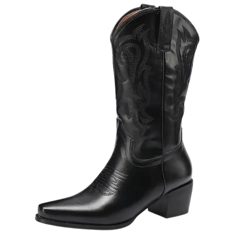 Bottes Cowboy Noires – Image 2