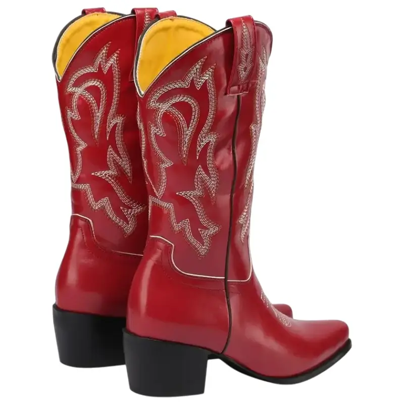 Bottes Country Rouges pour Femme – Image 4