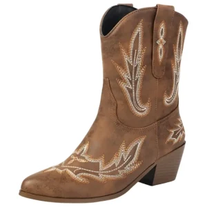 Bottines Style Santiags pour Femme