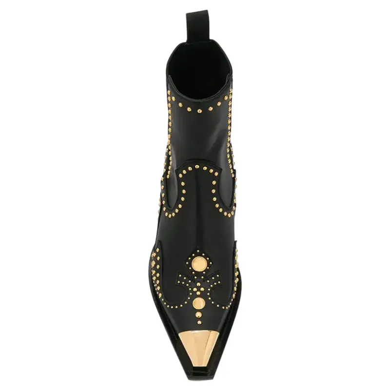Bottines Style Cowboy Noires – Image 6