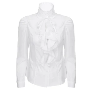 Chemise blanche luxe femme vintage
