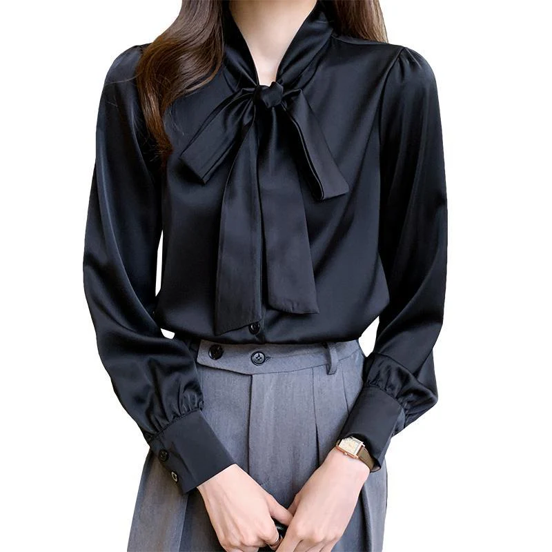 Chemise Femme Vintage Noeud