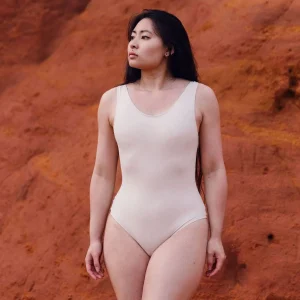 Maillot de bain une pièce Léa ècru