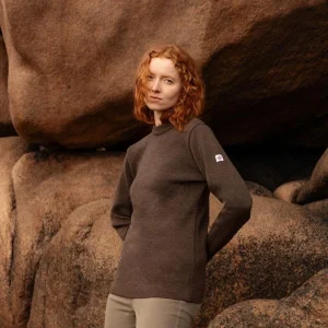 Pull marin femme marron