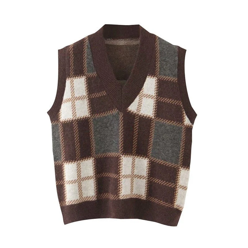 Pull tricote sans manche homme vintage – Image 2