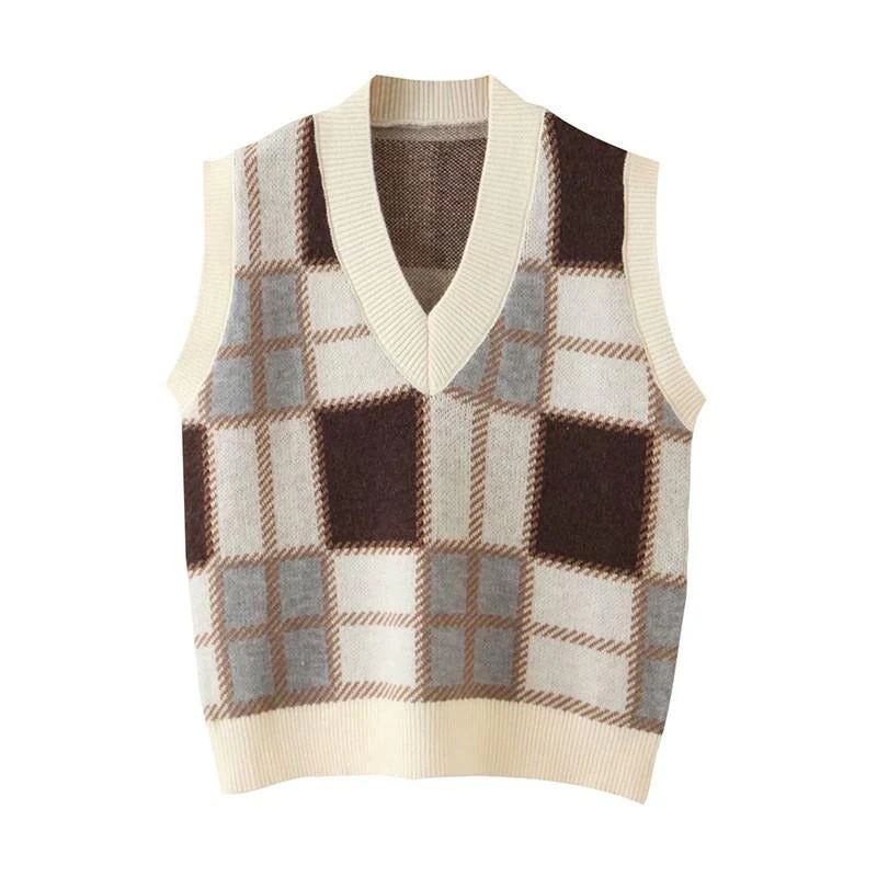 Pull tricote sans manche homme vintage – Image 3