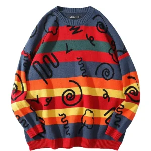 Pull Vintage Coloré