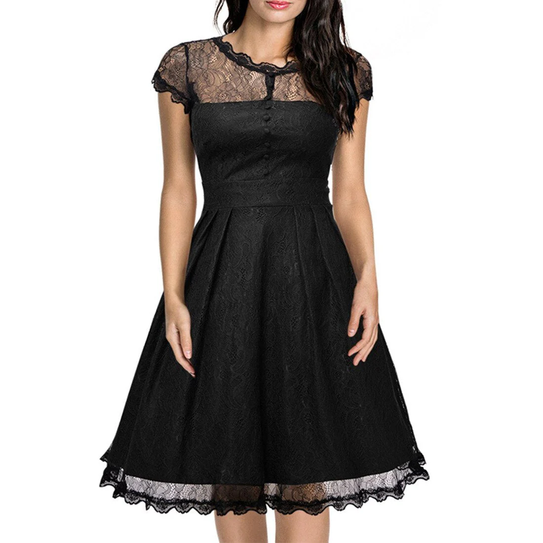 Robe Année 80 Blanche – Image 2