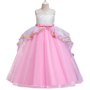 Robe Brillante Fille Style Princesse