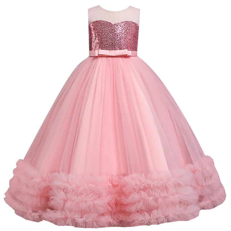 Robe Cérémonie Princesse Fille 5 6 Ans Tulle – Image 2