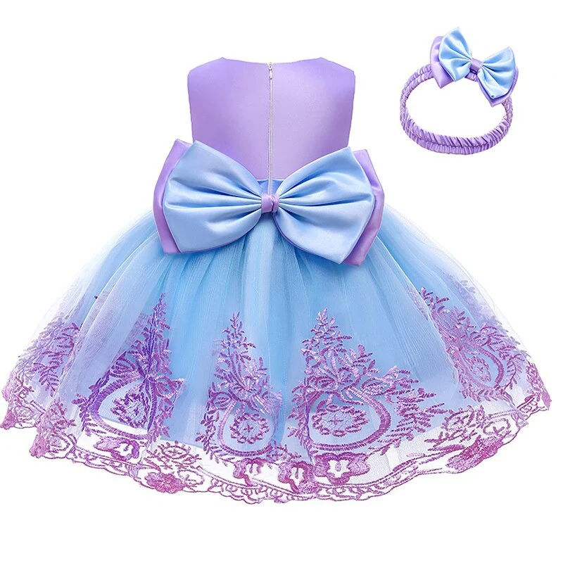 Robe De Bapteme Bébé Fille Princesse – Image 8