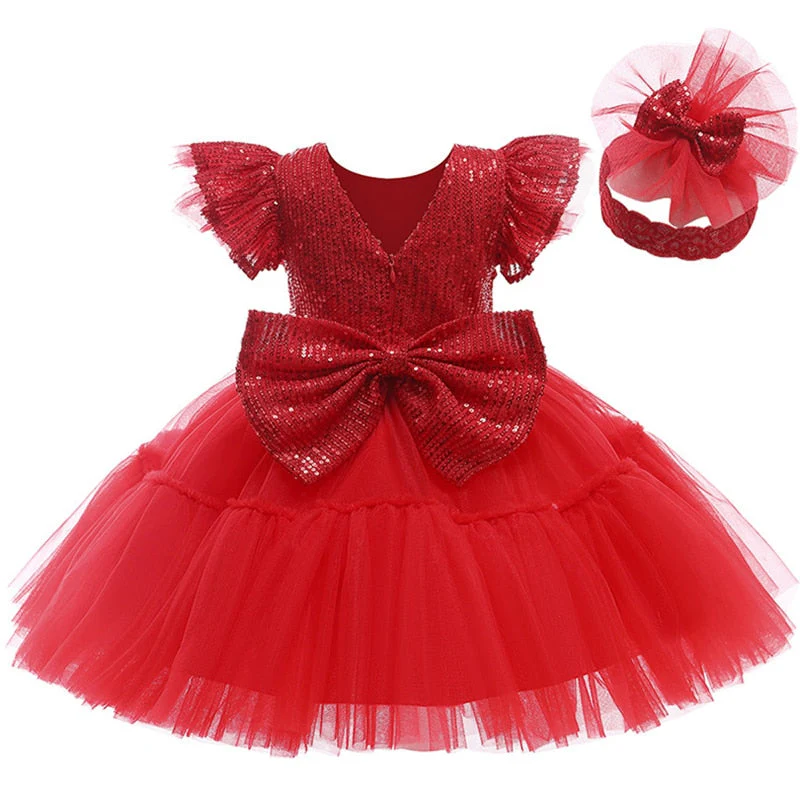 Robe De Bapteme Bébé Fille Princesse – Image 5