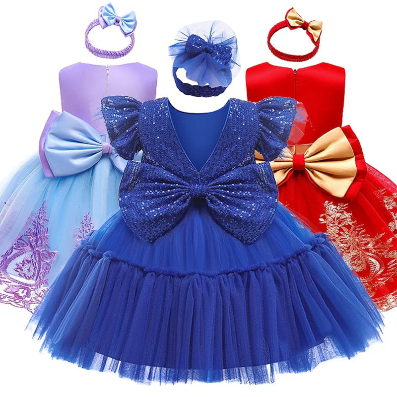 Robe De Bapteme Bébé Fille Princesse – Image 2