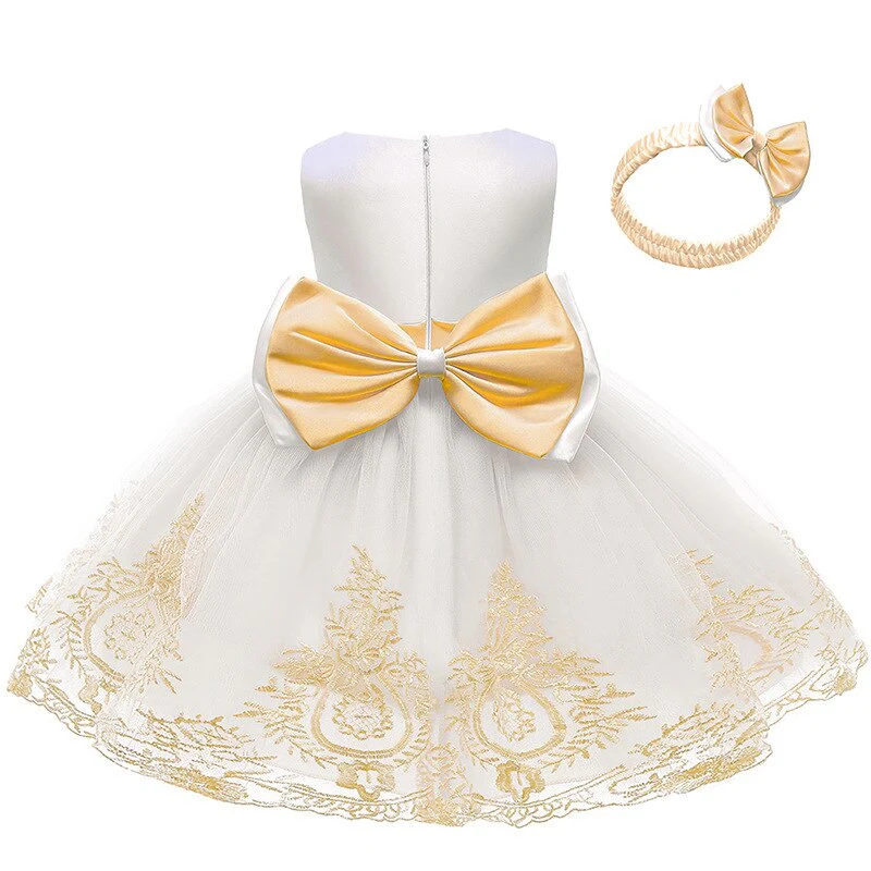 Robe De Bapteme Bébé Fille Princesse – Image 9