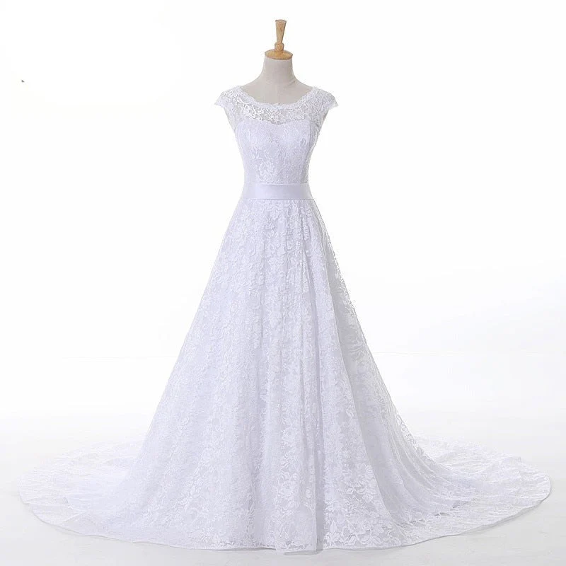Robe De Mariée Bustier Dentelle Princesse – Image 2