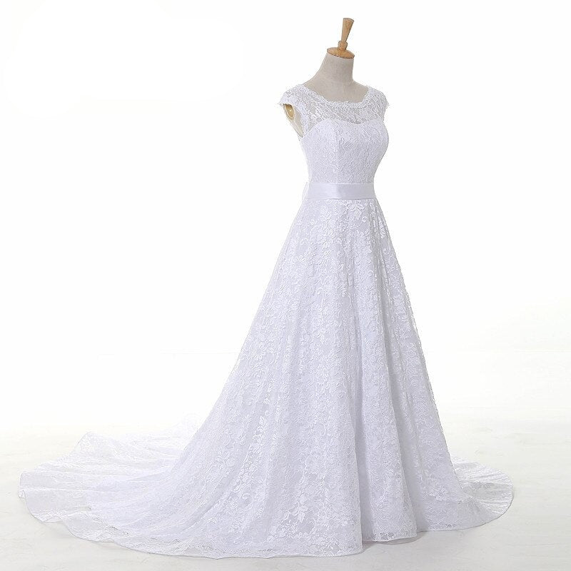 Robe De Mariée Bustier Dentelle Princesse – Image 4