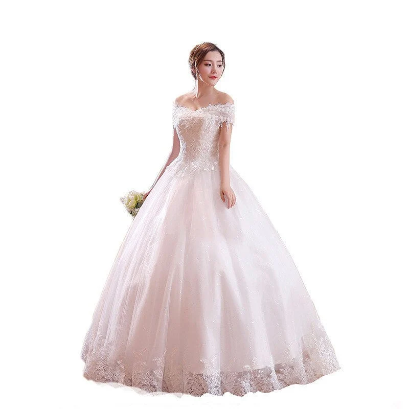 Robe De Mariée Bustier Princesse Longue – Image 2