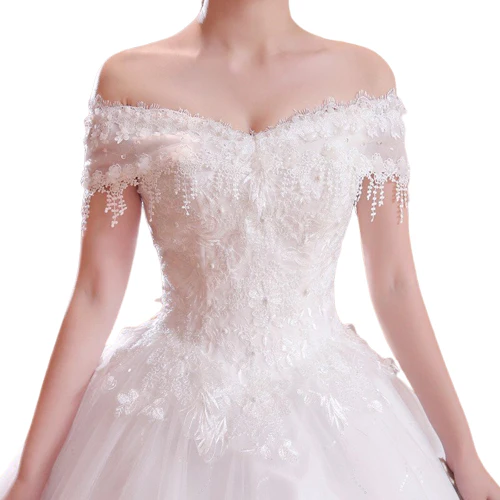 Robe De Mariée Bustier Princesse Longue – Image 3