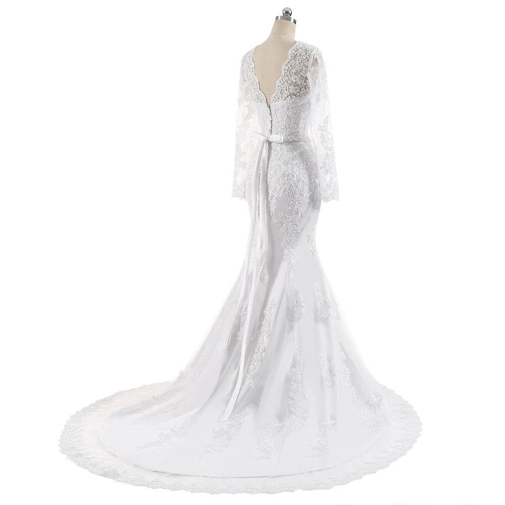 Robe De Mariée Princesse Avec Manche Longue – Image 5
