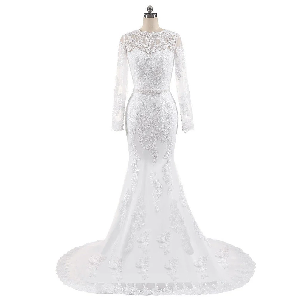 Robe De Mariée Princesse Avec Manche Longue – Image 2