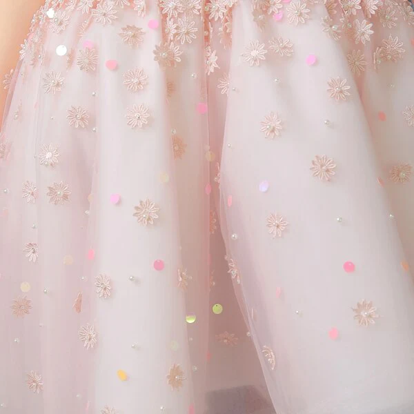 Robe De Soiree Mariage Princesse Courte – Image 4