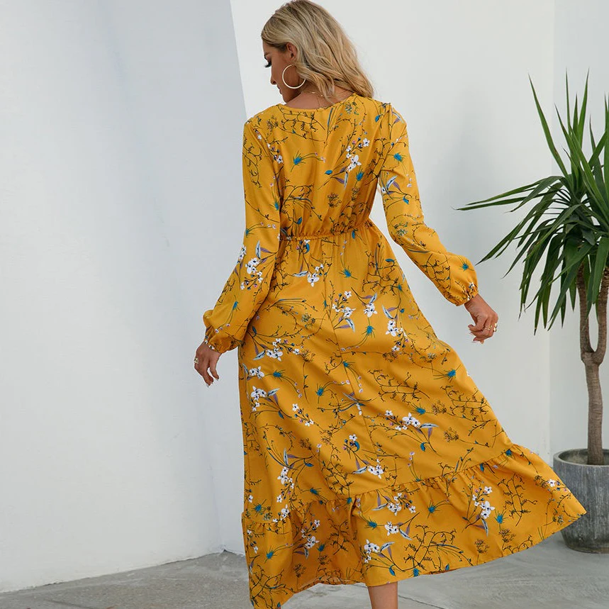 Robe Longue Fleurie Année 80 – Image 9