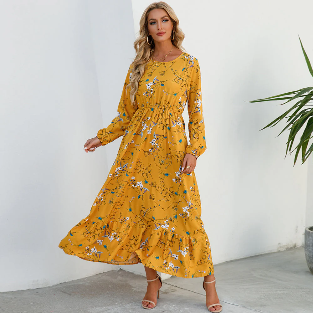 Robe Longue Fleurie Année 80 – Image 8