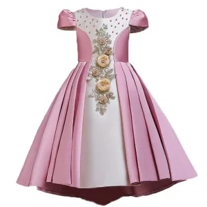 Robe Rose Princesse Fille Pas Cher