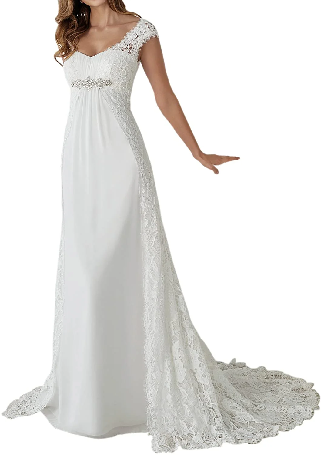 Robes De Mariée Princesse A Manches Courtes – Image 2