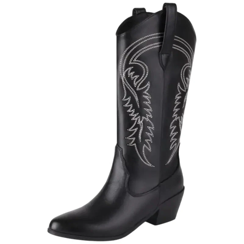 Santiags Noires pour Femme
