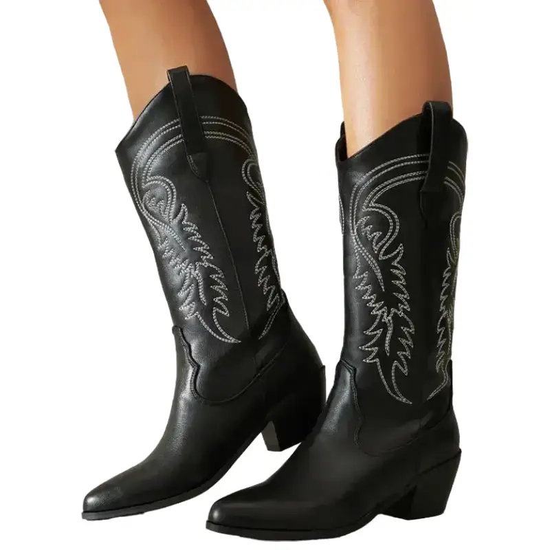 Santiags Noires pour Femme – Image 3