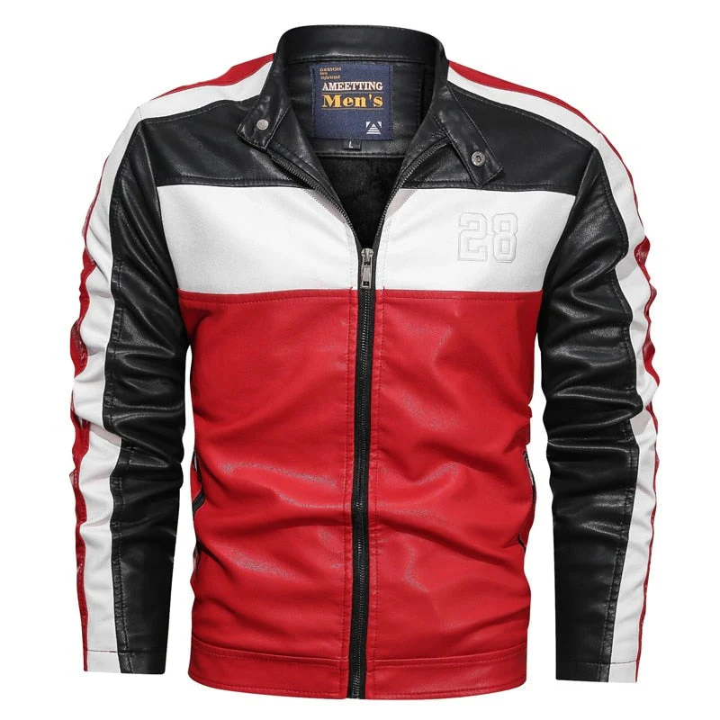 Veste En Cuir Vintage Homme