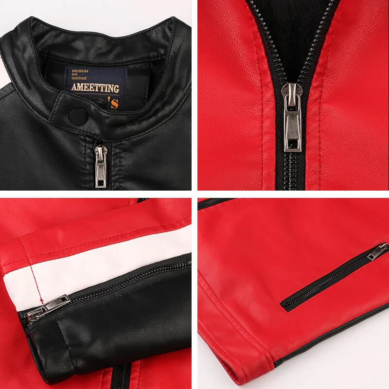 Veste En Cuir Vintage Homme – Image 3