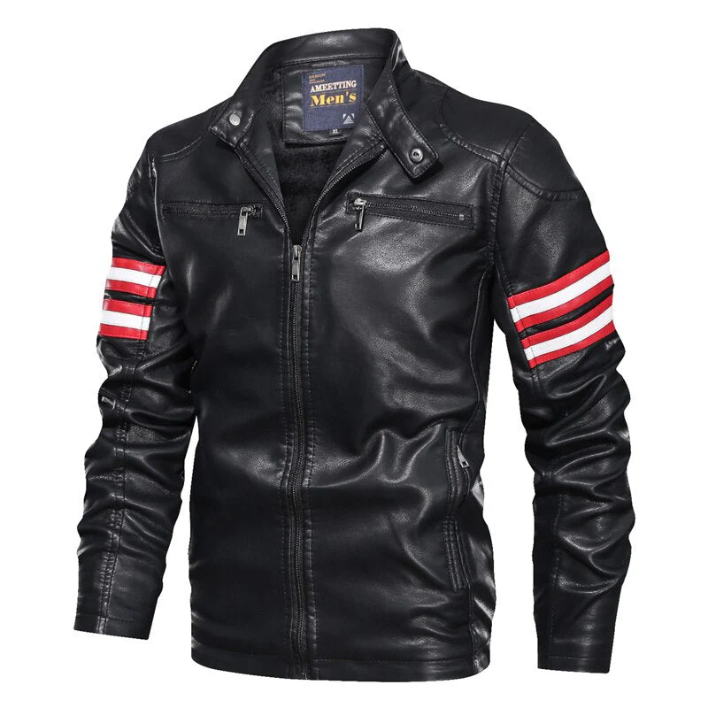 Veste En Cuir Vintage Homme – Image 6