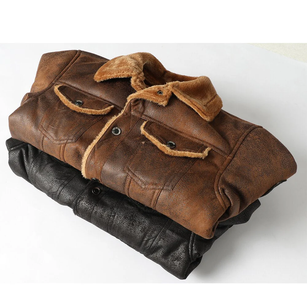 Veste Homme Cuir Vintage – Image 9