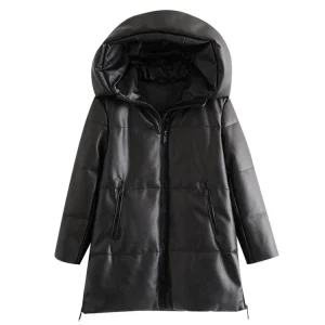 Veste large vintage femme noir