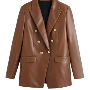 Veste Vintage Femme Cuir
